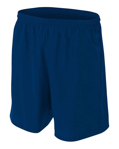 navy blue athletic shorts.